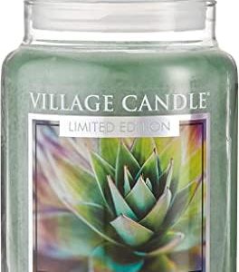 Village Candle Awaken Scented Candle - Large 21.25 oz Green Glass Apothecary Jar for Home Fragrance Enthusiasts - Ideal