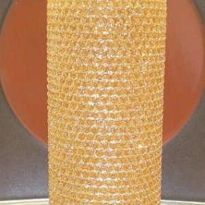 Natural Beeswax Glitter Candle 6 Inch | 80 Hour Burn Time | Gold Color | Eco-Friendly | Perfect for Home Decor & Gifts